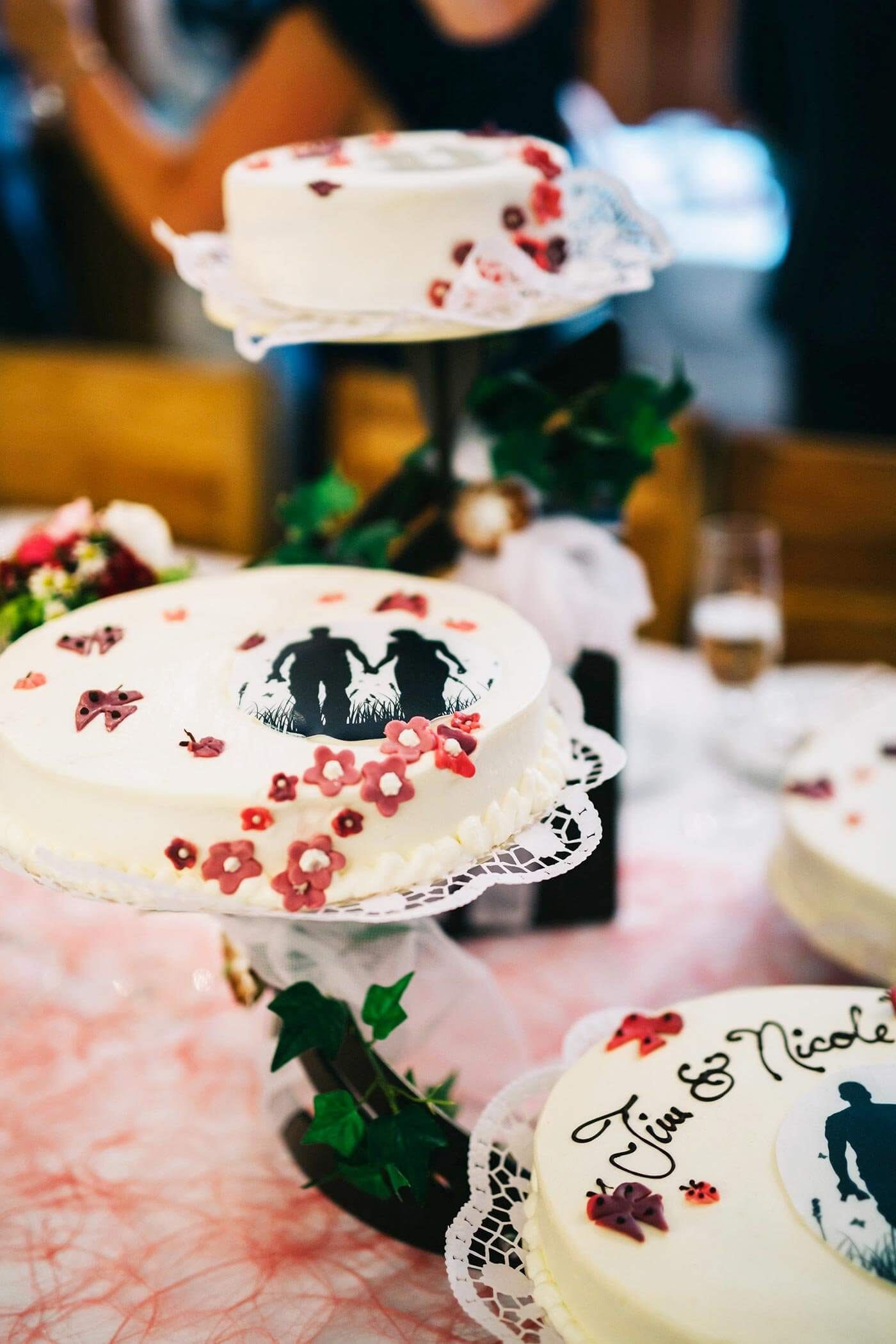 Etagere Hochzeitstorte