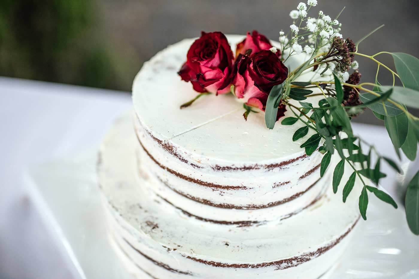 Herbstliche Hochzeitstorte