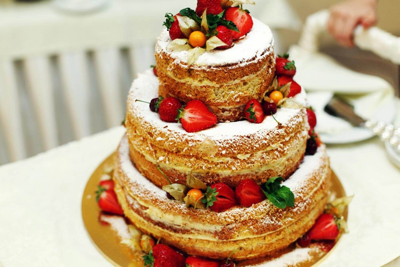 Hochzeitstorte Naked Cake