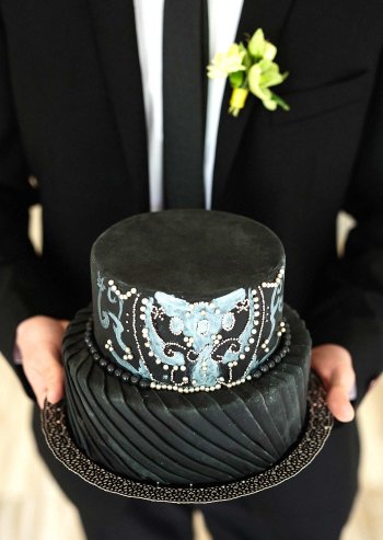 Hochzeitstorte schwarz