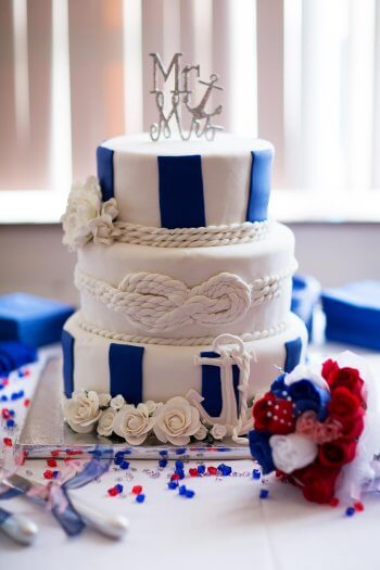 Maritime Hochzeitstorte