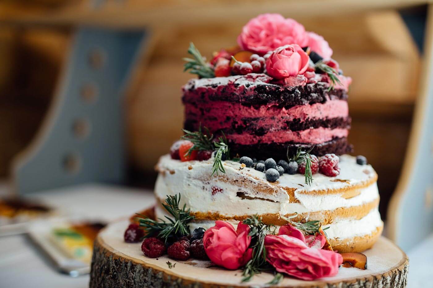 Naked Cake in Pink