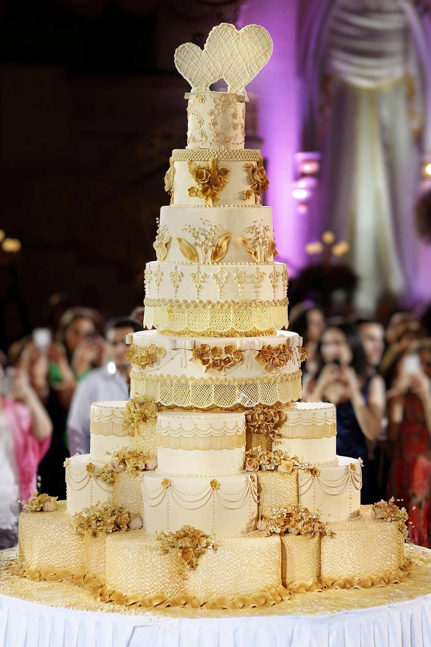 Torte zur Goldenen Hochzeit