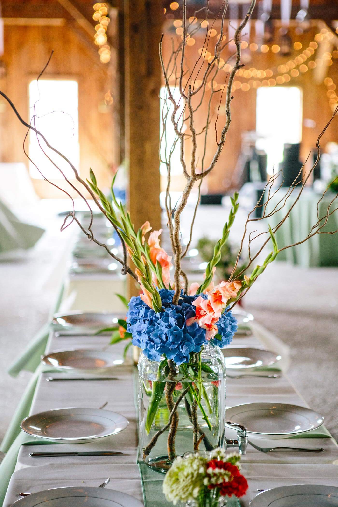 Blumenschmuck Hochzeitstafel