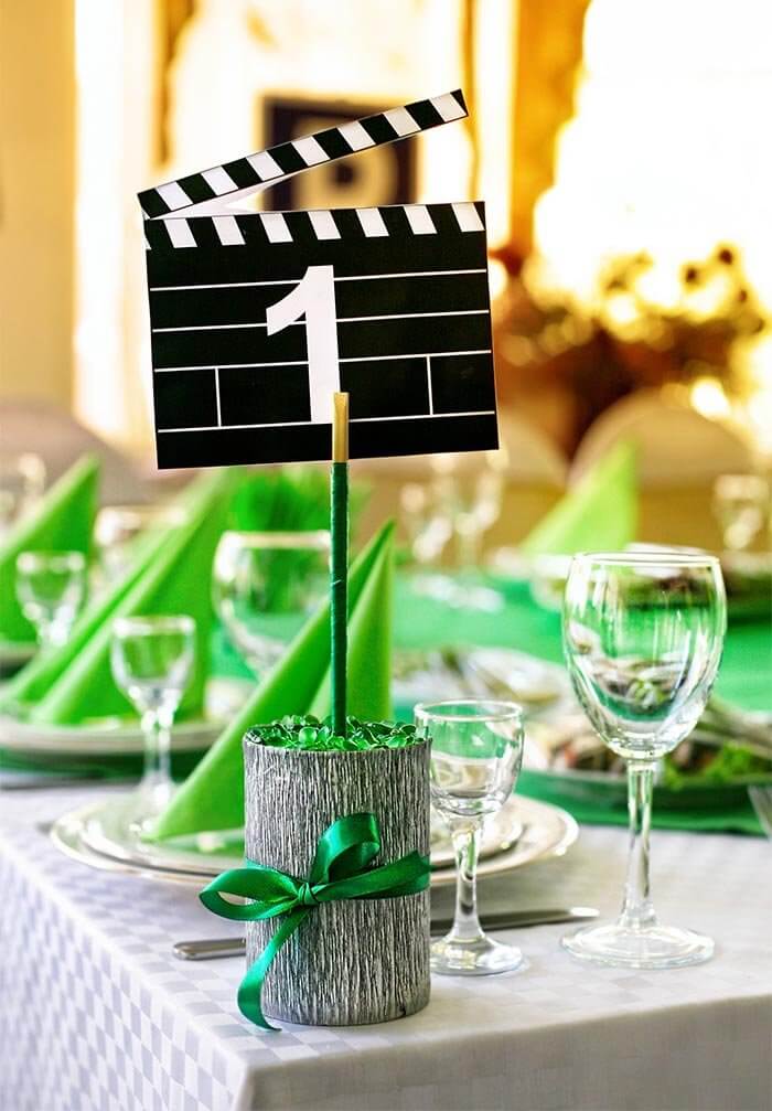 Tischdeko grün Hochzeit