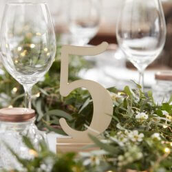 Tischnummern Hochzeit Holz