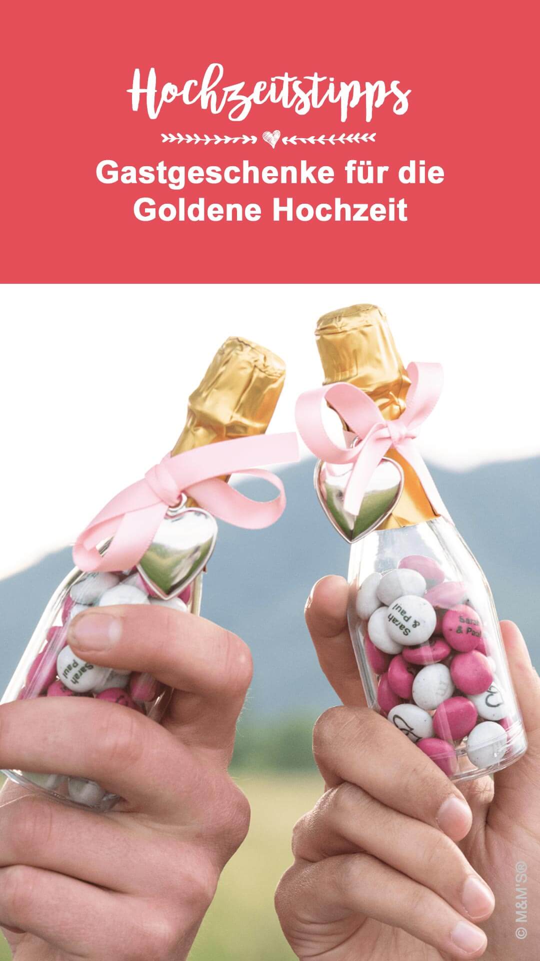 Gastgeschenke Hochzeit gold