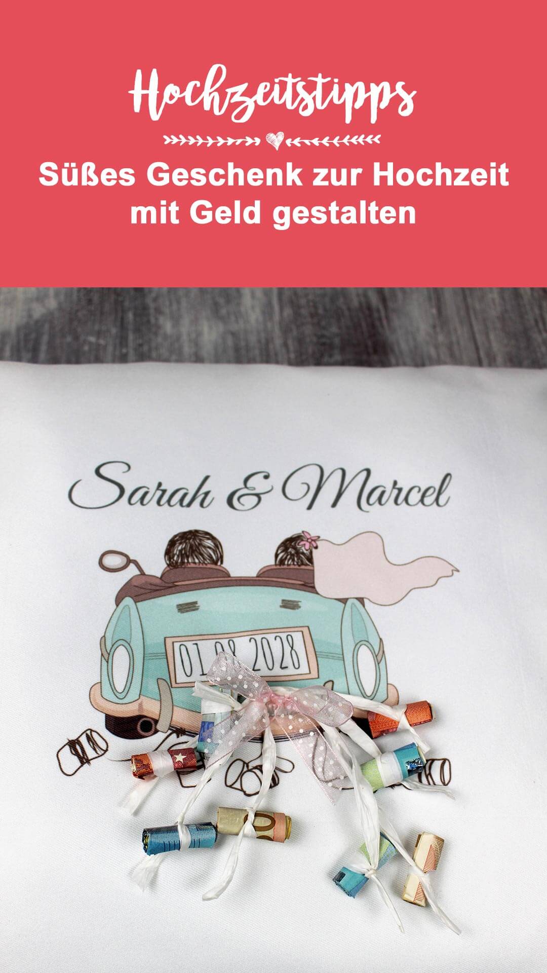 Geldgeschenk Auto mit Dosen