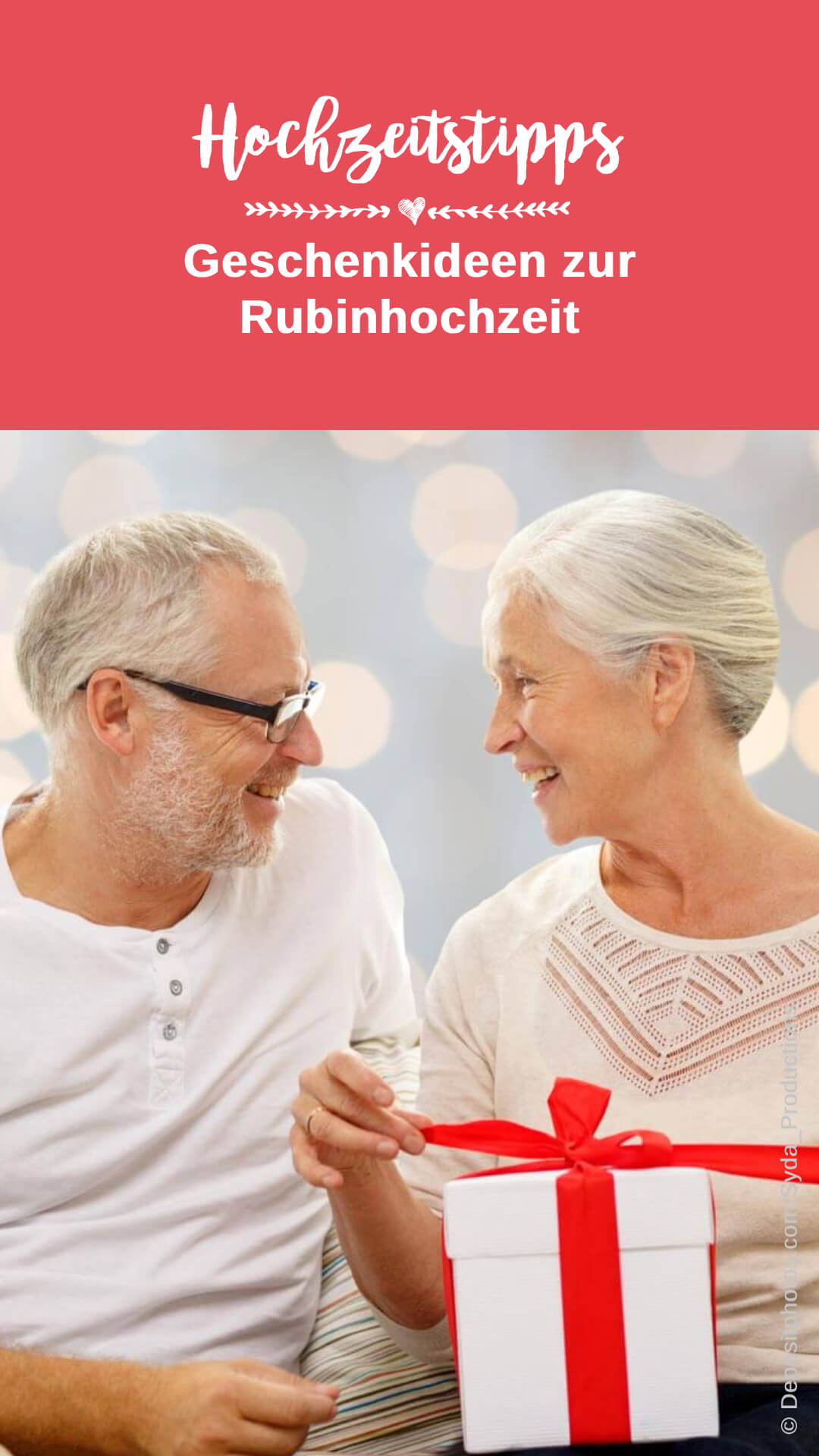 Geschenkideen Rubinhochzeit