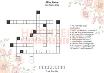 Geschenkideen zum Hochzeitstag