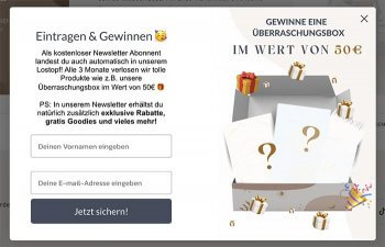 Gewinnspiel Hochzeit Überraschungsbox