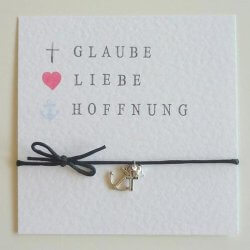 Glaube Liebe Hoffnung Armband