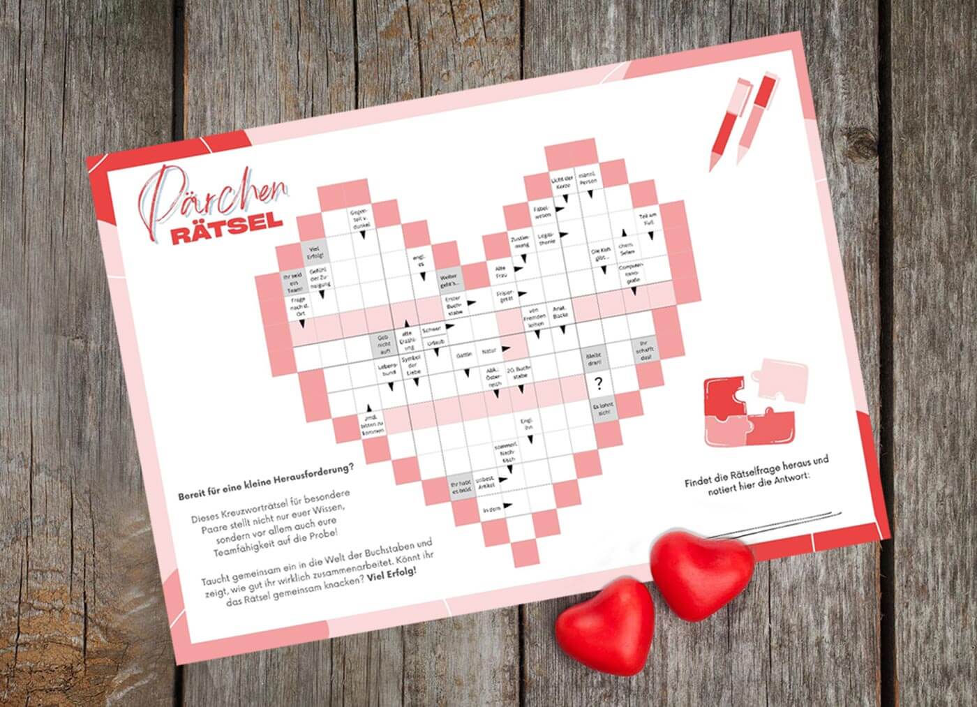 Heiratsantrag Rätsel