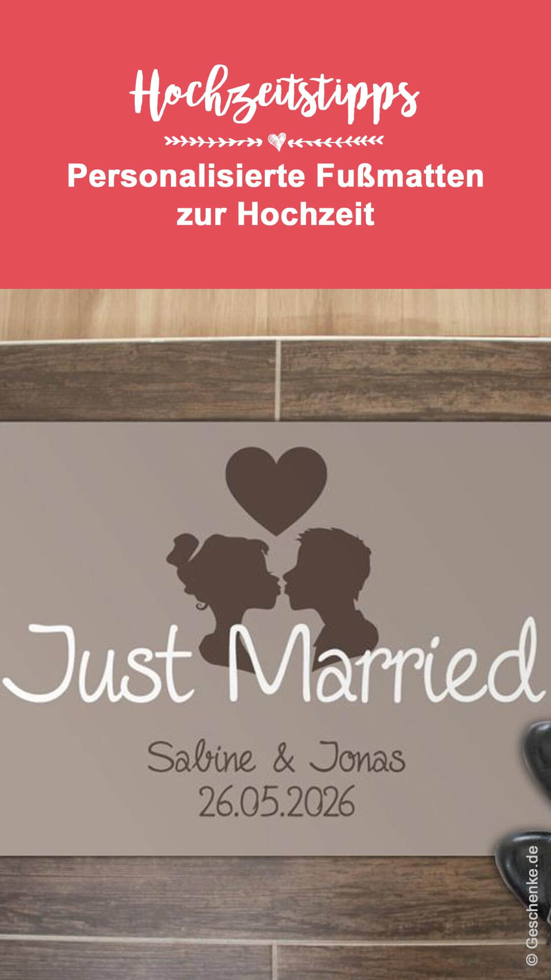 Hochzeit Fußmatte