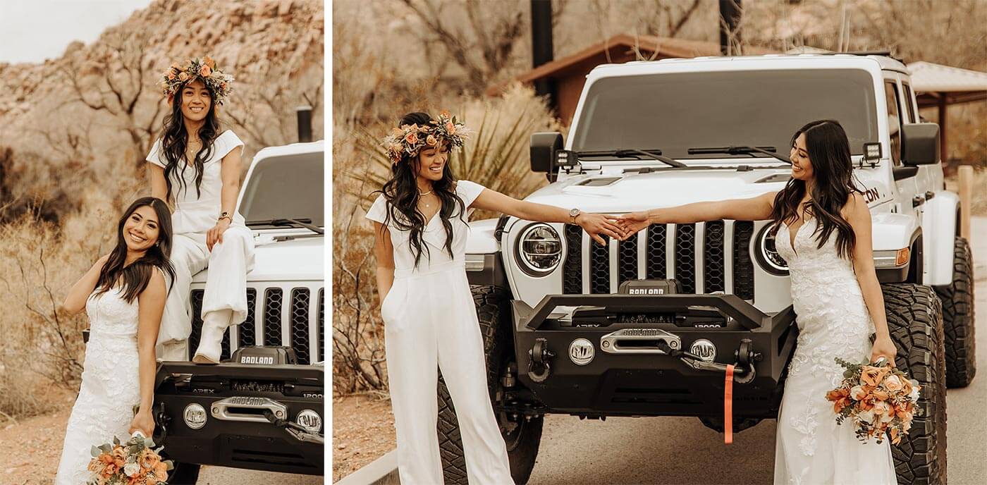 Hochzeitsauto: Jeep