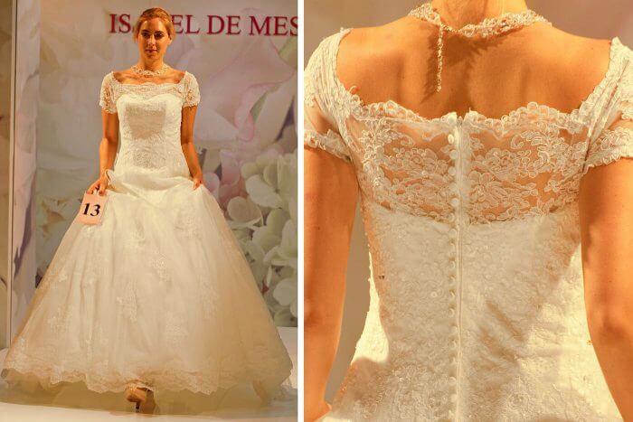 Brautkleid mit Spitze von Isabel De Mestre