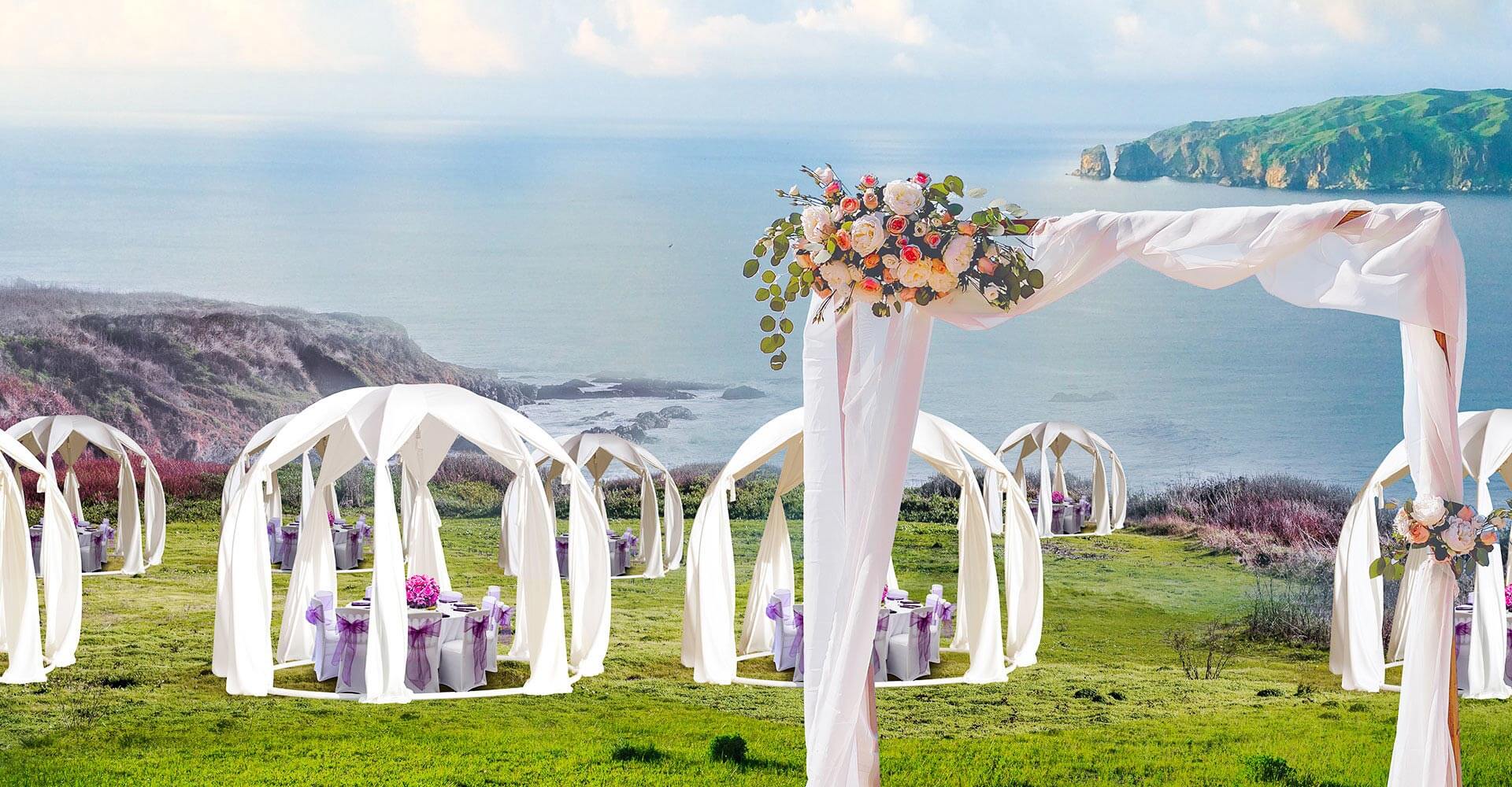 Pavillon zur Hochzeit Das Igloo als stillvolle Alternative & Hingucker!