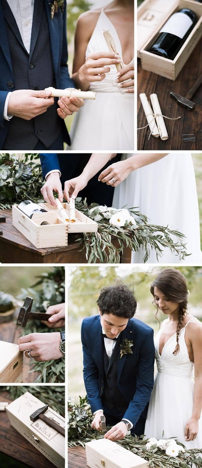 Zeitkapsel Hochzeit Sukkulenten