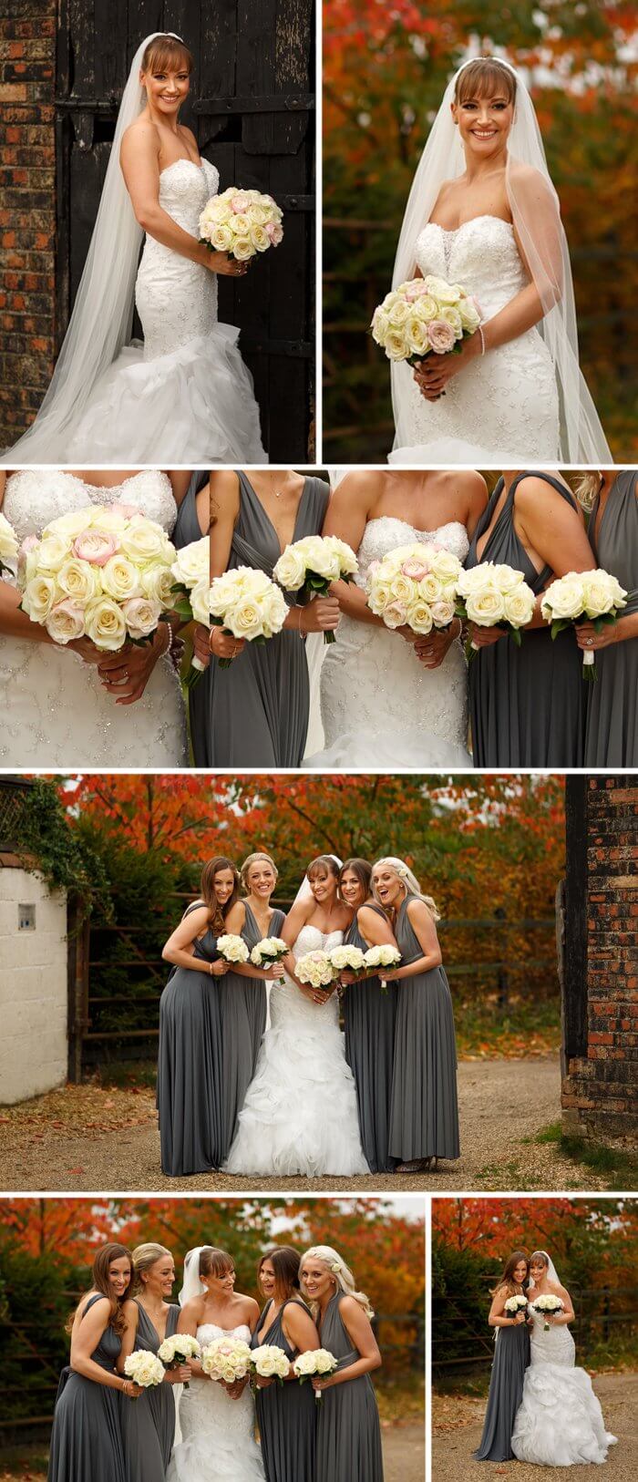 Gray bridesmaid dress