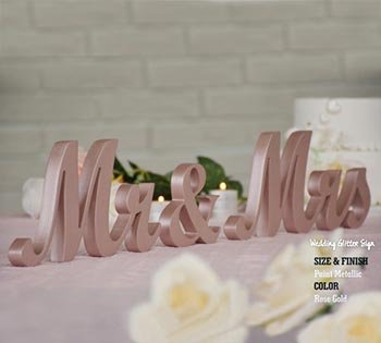 Mr & Mrs Deko Buchstaben