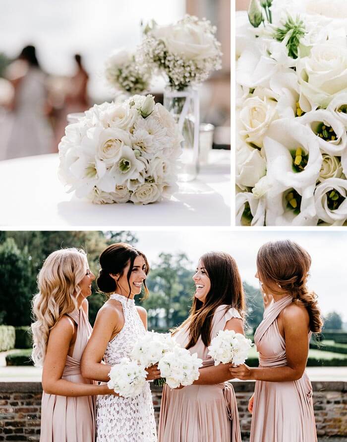 Brautstrauß weiße Blumen