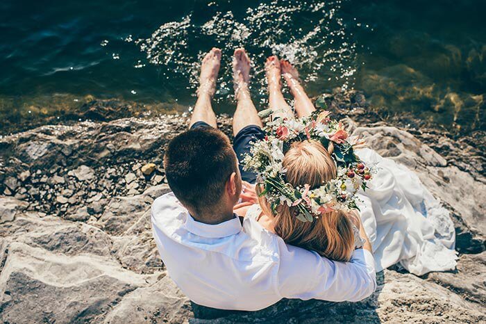 Sommerhochzeit Abkühlung