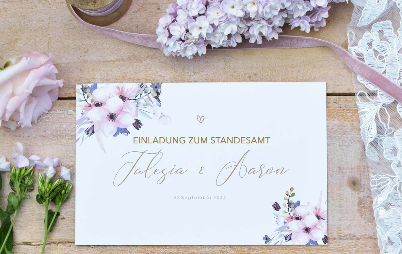 einladungskarten standesamtliche hochzeit - www.danthebeeman.com.