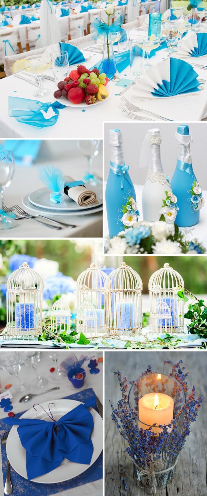 Hochzeit in Türkis und Blau