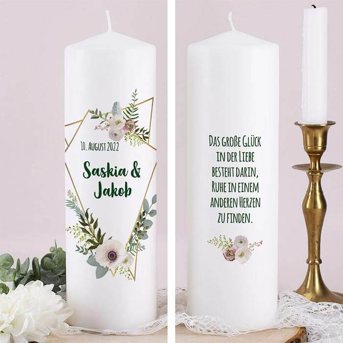 Hochzeitskerzen zum Verlieben Unsere Top 22 im Überblick
