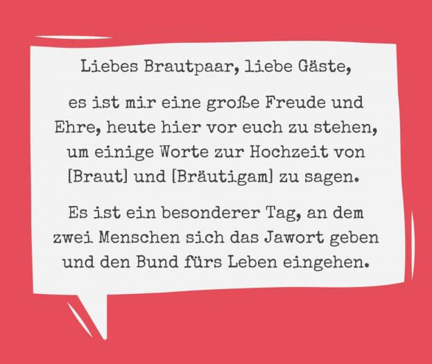 Hochzeitsrede keine Panik! Tipps & Ideen für eine gelungene Rede