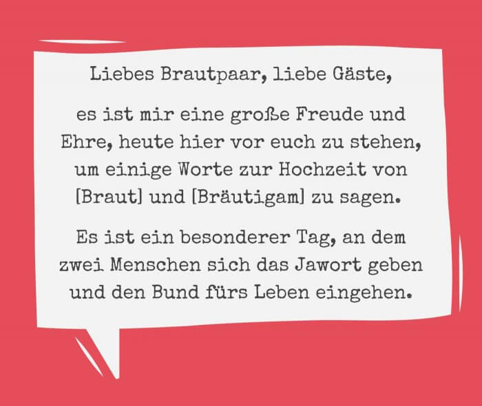 Hochzeitsrede keine Panik! Tipps & Ideen für eine gelungene Rede
