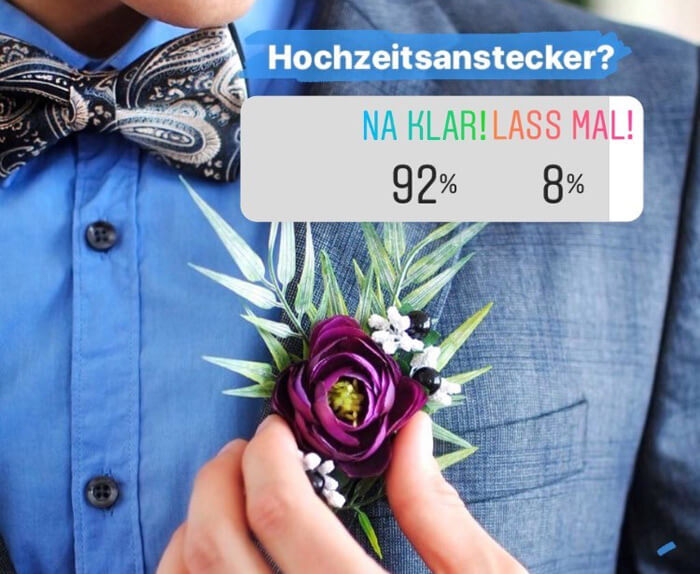 Braucht man einen Hochzeitsanstecker?