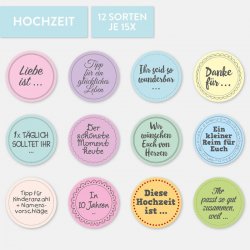 Sticker Gästebuch Hochzeit