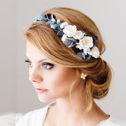 Blumenkranz Haare Hochzeit