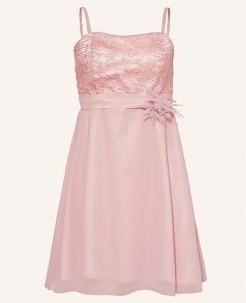 Blumenmädchen Kleid rosa