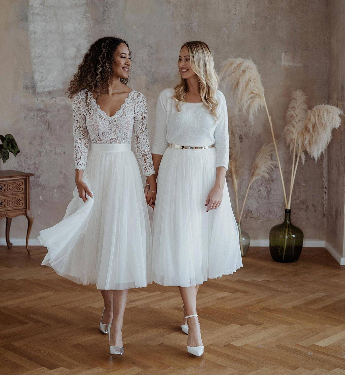 Boho Brautkleid Zweiteiler