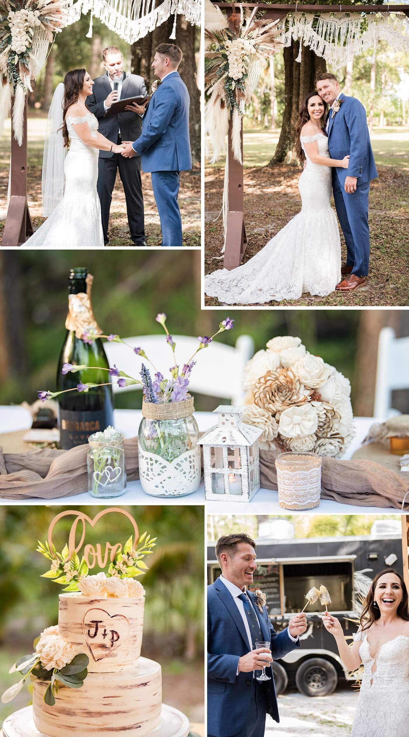 Boho Garten Hochzeit