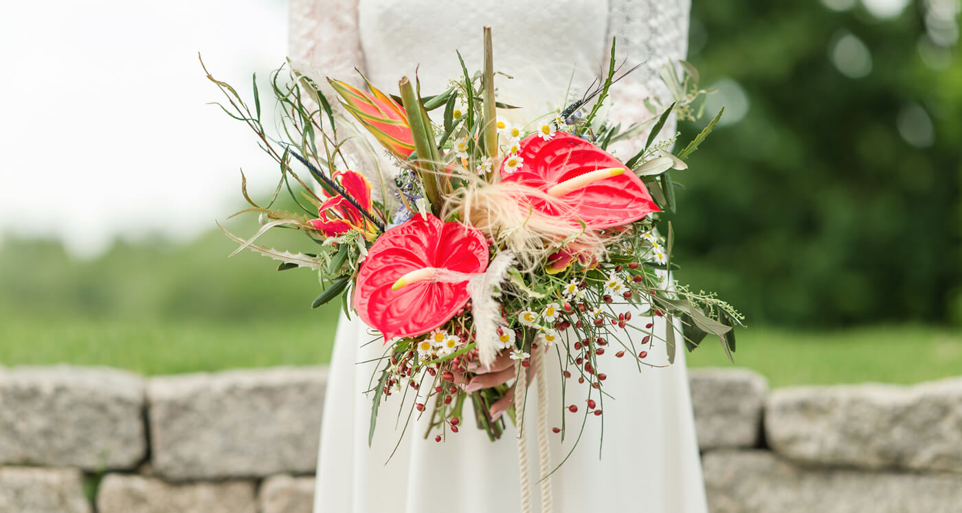 Boho Hochzeit Strauß