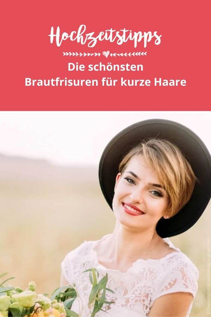 Brautfrisuren Kurzhaar frech