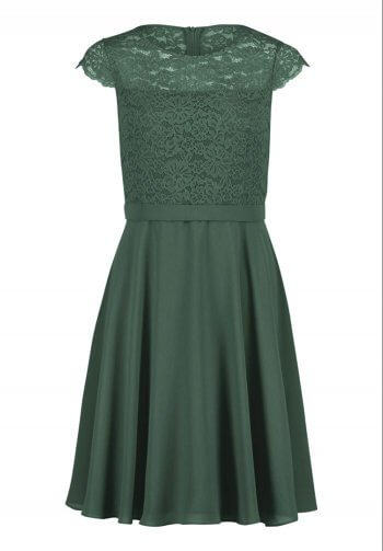 Brautjungfer-Kleid grün
