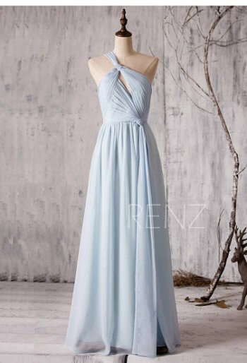 Brautjungfernkleid Grau