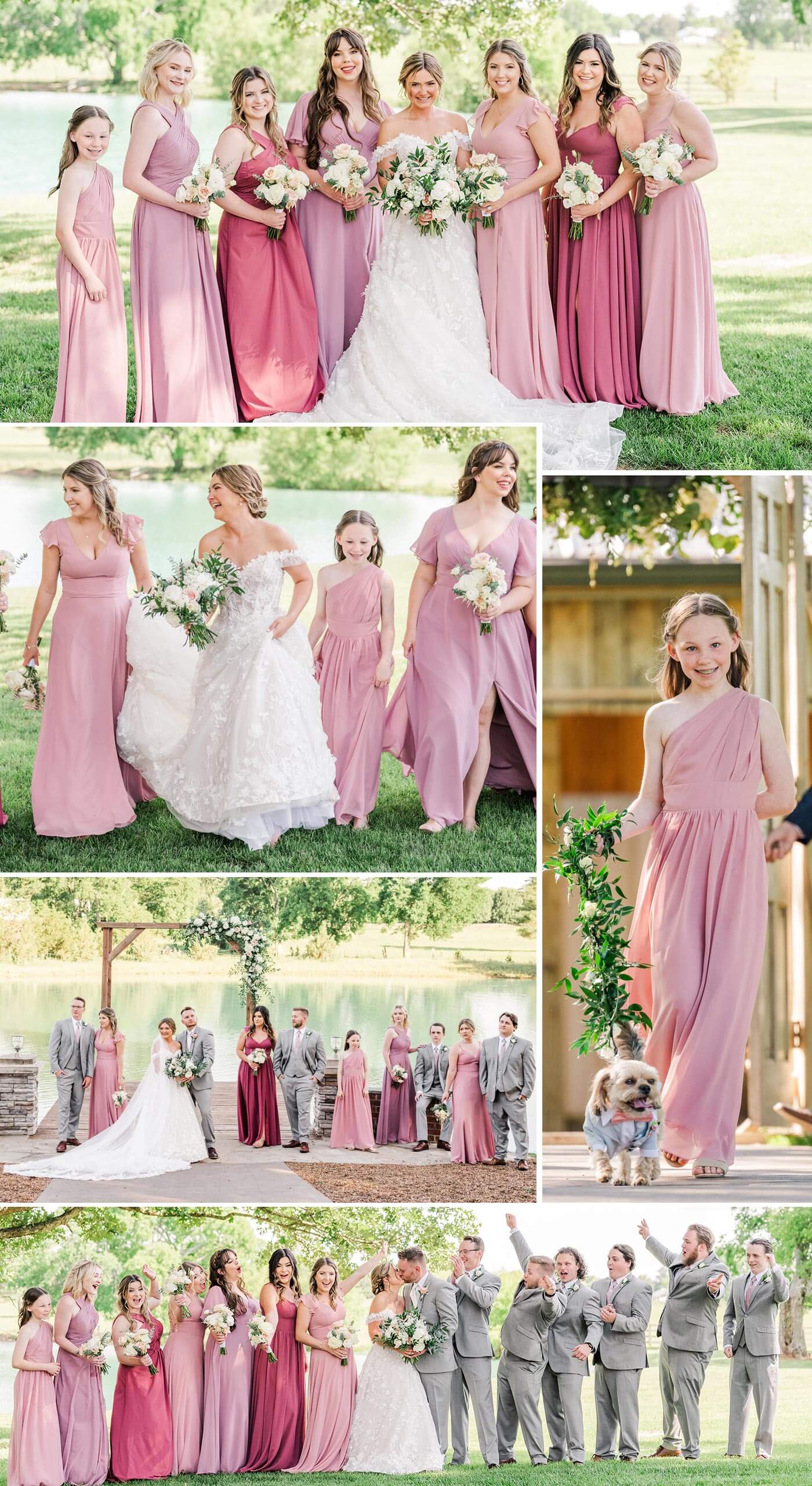 Brautjungfernkleid rosa