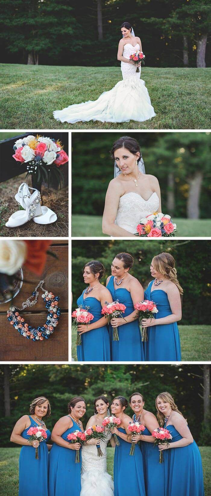 Kleid blau Hochzeit