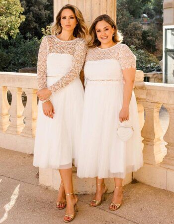 Brautkleid für Gartenhochzeit