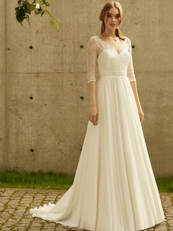 Brautkleid schlicht boho