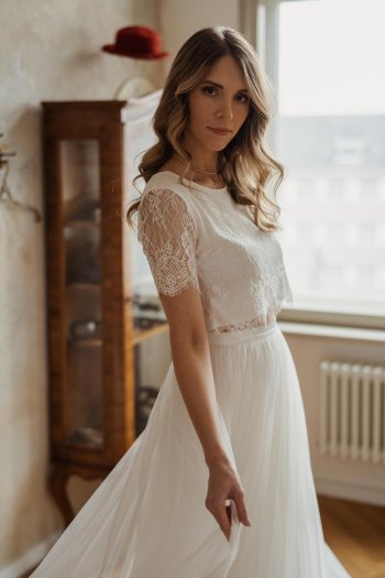 Brautkleid Zweiteiler Boho