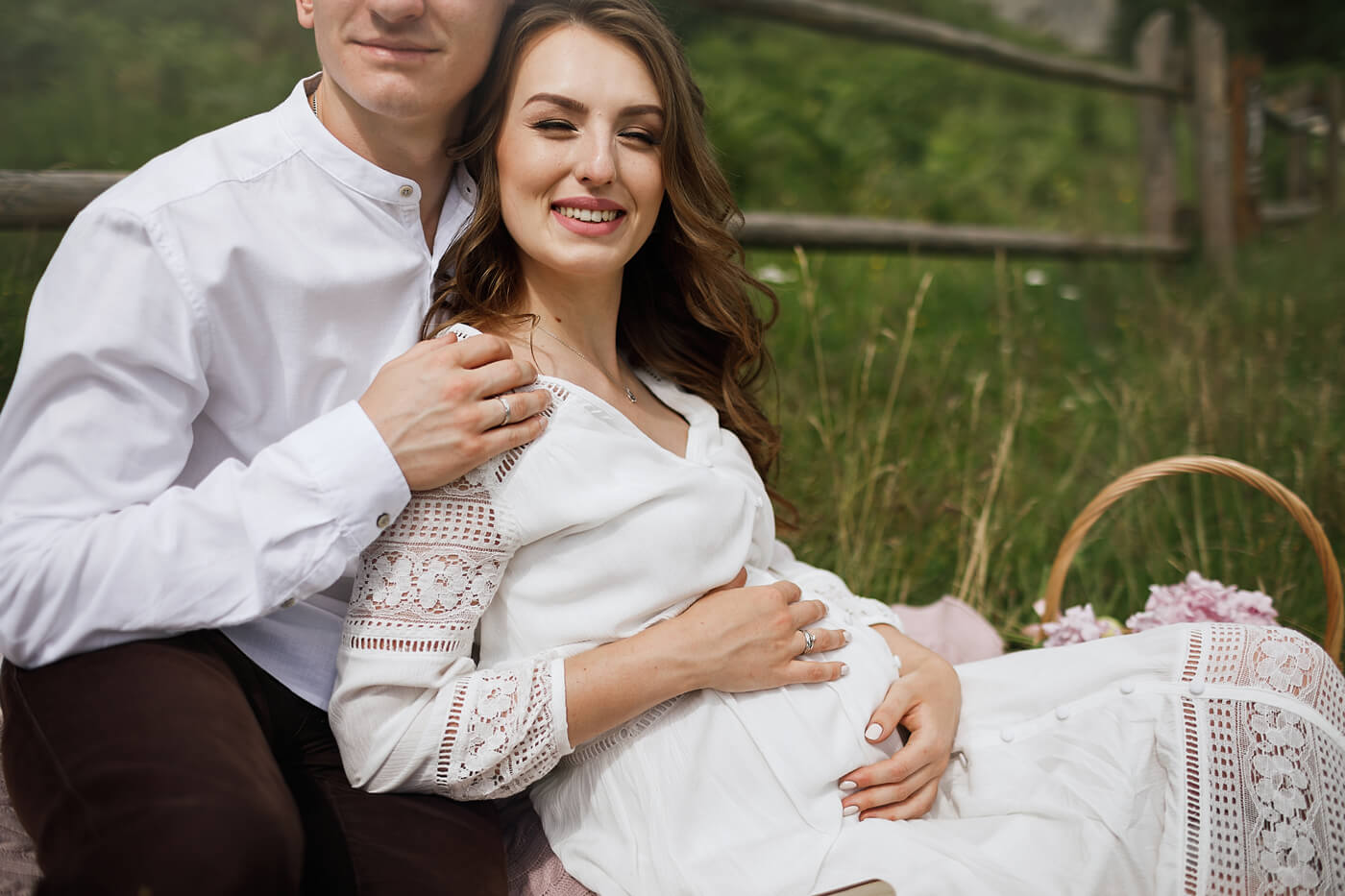 Umstands Hochzeitskleid