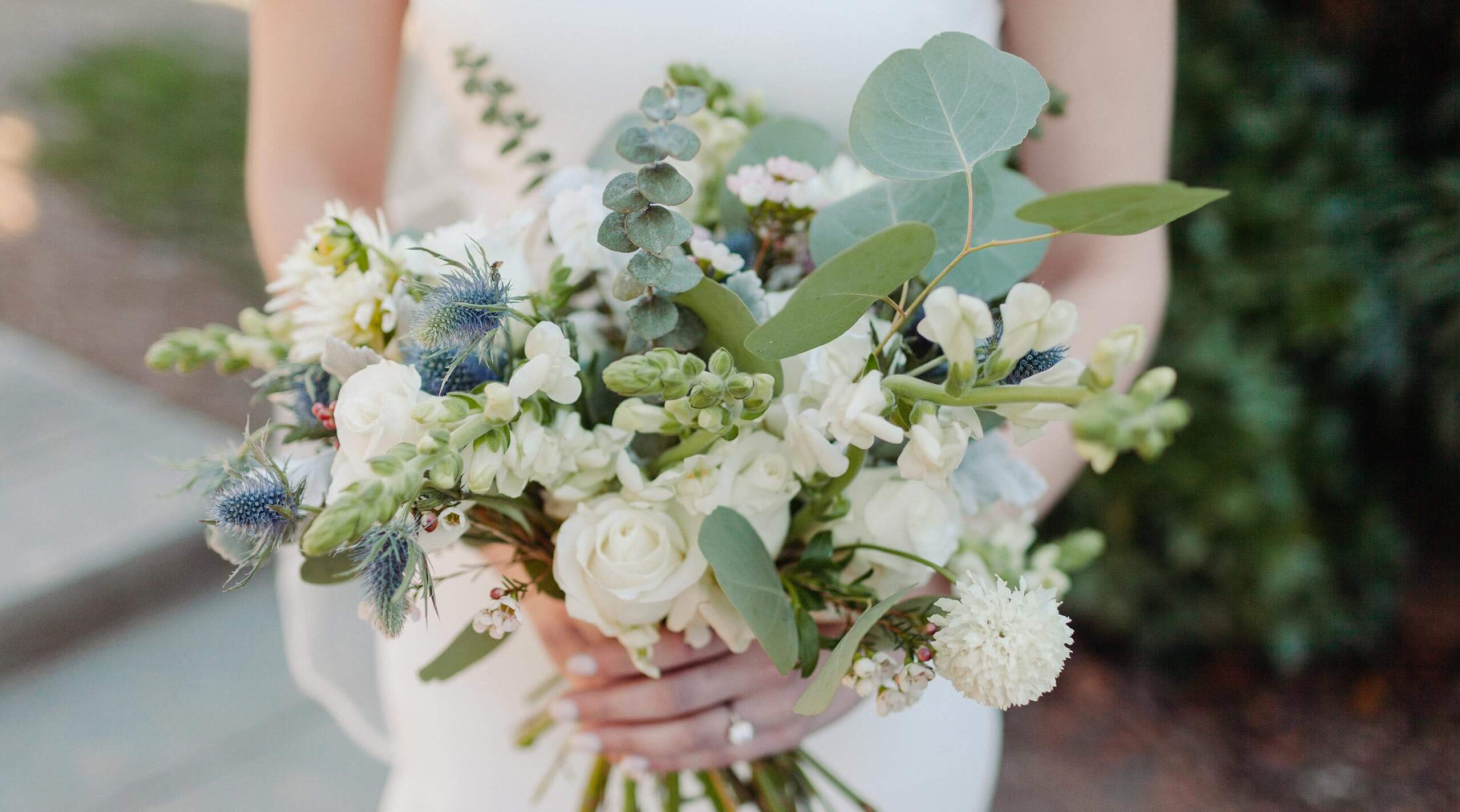 Brautstrauß Greenery Hochzeit