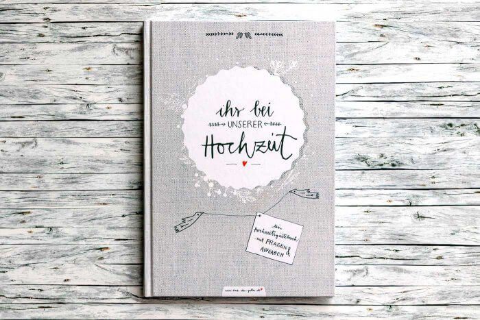 Gästebuch Hochzeit mit Fragen