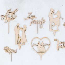 Cake Topper Holz